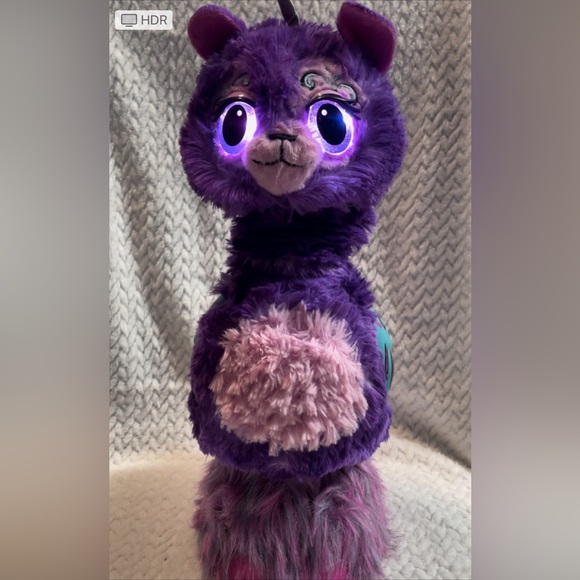 Hatchimals Wow, Llalacorn Grow up to 32” Interactive Electronic Pet Purple Works - Picture 8 of 8